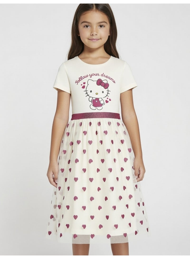 Hello Kitty | Tulle Dress | Cream - Image 1